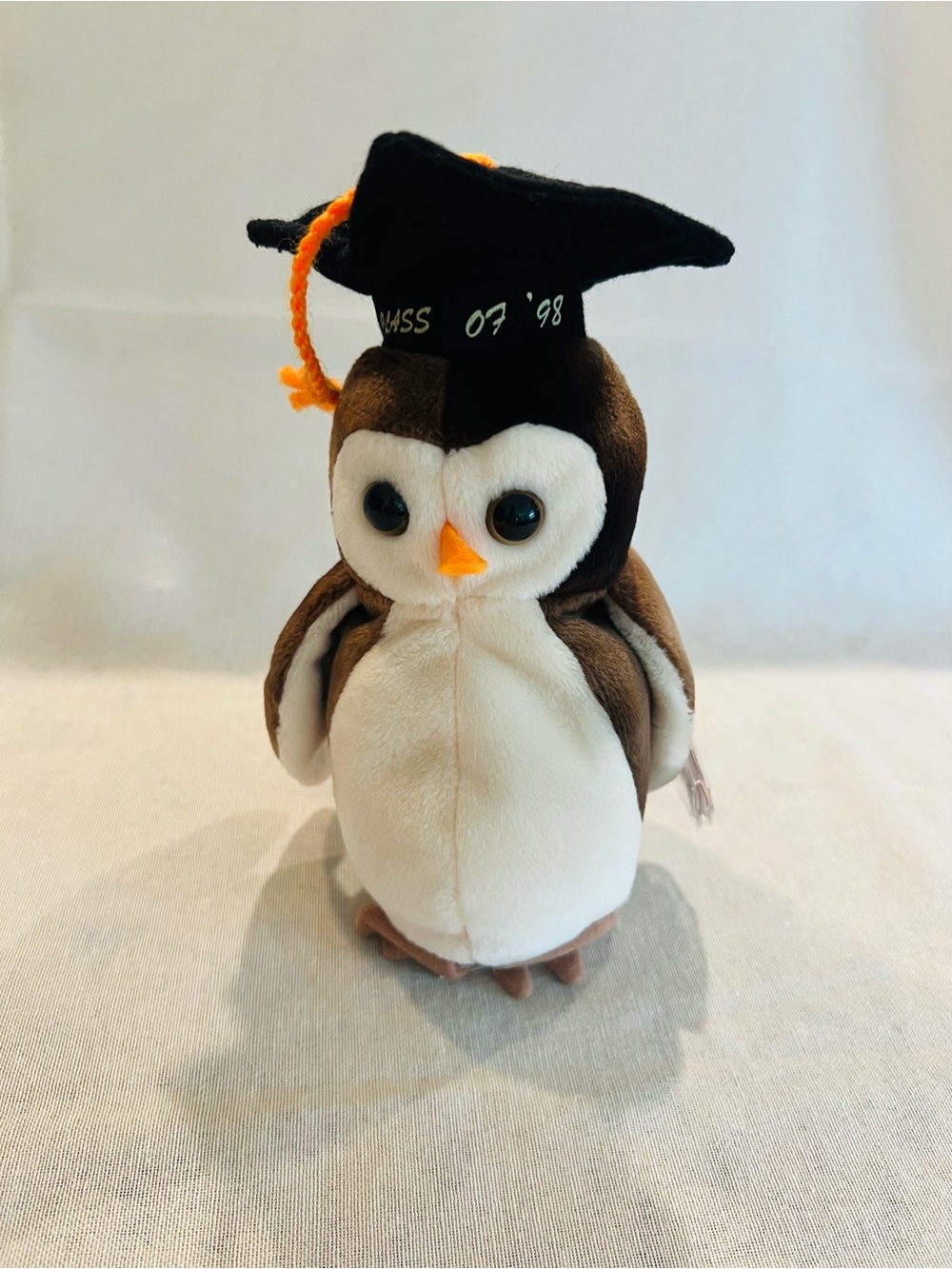 Vintage Rare Ty Beanie Baby Class of '98 Graduation Owl